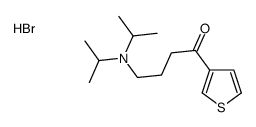 4-[di(propan-2-yl)amino]-1-thiophen-3-ylbutan-1-one,hydrobromide Structure