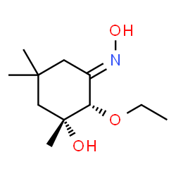 Cyclohexanone, 2-ethoxy-3-hydroxy-3,5,5-trimethyl-, oxime, (1E,2R,3R)-rel- (9CI)结构式