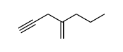 2-propyl-pent-1-en-4-yne Structure