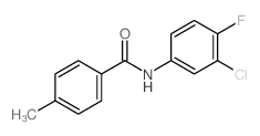 N-(3-Chloro-4-fluorophenyl)-4-methylbenzamide Structure