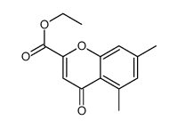 ethyl 5,7-dimethyl-4-oxochromene-2-carboxylate Structure
