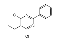 4,6-dichloro-5-ethyl-2-phenylpyrimidine结构式