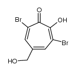 3,7-dibromo-5-hydroxymethyl-tropolone Structure