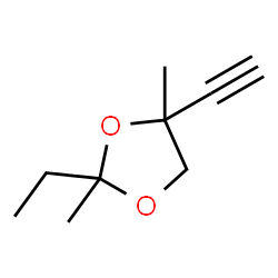 1,3-Dioxolane,2-ethyl-4-ethynyl-2,4-dimethyl-结构式