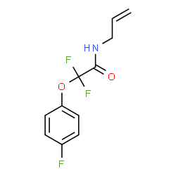 N-ALLYL-2,2-DIFLUORO-2-(4-FLUORO-PHENOXY)-ACETAMIDE结构式