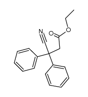 ethyl β-cyano-β,β-diphenylpropionate Structure