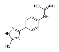 5-(4-Ureidophenyl)-1H-1,2,4-triazole-3-thiol结构式