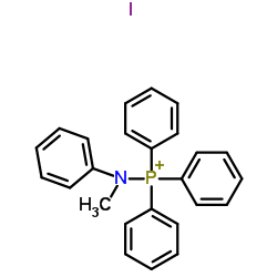 (N-methyl-n-phenylamino)triphenylphosphonium iodide Structure