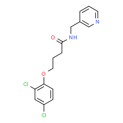 4-(2,4-dichlorophenoxy)-N-(pyridin-3-ylmethyl)butanamide结构式