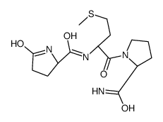 (2S)-N-[(2S)-1-[(2S)-2-carbamoylpyrrolidin-1-yl]-4-methylsulfanyl-1-oxobutan-2-yl]-5-oxopyrrolidine-2-carboxamide Structure