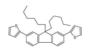 2-(9,9-dihexyl-7-thiophen-2-ylfluoren-2-yl)thiophene Structure