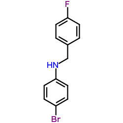 4-Bromo-N-(4-fluorobenzyl)aniline结构式