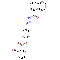 4-[(E)-(1-Naphthoylhydrazono)methyl]phenyl 2-bromobenzoate Structure