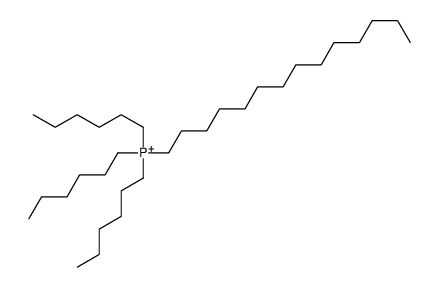 trihexyl(tetradecyl)phosphanium Structure