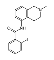 2-Iodo-N-(1,2,3,4-tetrahydro-2-methylisoquinolin-5-yl)-benzamide结构式