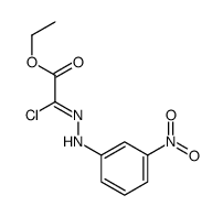 ethyl (2Z)-2-chloro-2-[(3-nitrophenyl)hydrazinylidene]acetate结构式