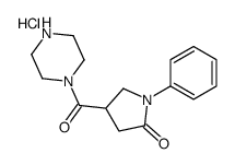 1-phenyl-4-(piperazine-1-carbonyl)pyrrolidin-2-one hydrochloride structure