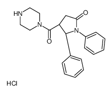 (4R,5S)-1,5-diphenyl-4-(piperazine-1-carbonyl)pyrrolidin-2-one hydroch loride结构式