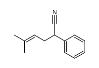 5-methyl-2-phenylhex-4-enenitrile Structure