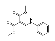 dimethyl 2-phenylaminoethylene-1,1-dicarboxylate结构式