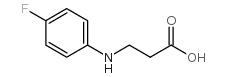 N-(4-FLUOROPHENYL)-3-AMINOPROPIONIC ACID Structure