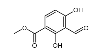 5-carbomethoxy-6-hydroxysalicylaldehyde Structure