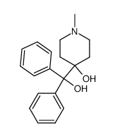 4-(α-hydroxy-benzhydryl)-1-methyl-piperidin-4-ol Structure