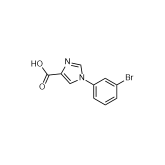 1-(3-溴苯基)-1H-咪唑-4-羧酸图片