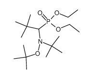 N-tert-butyl-N-(1-diethoxyphosphoryl-2,2-dimethylpropyl)-O-(tert-butyl)hydroxylamine Structure