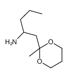 1-(2-Methyl-1,3-dioxan-2-yl)-2-pentanamine结构式