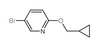 5-Bromo-2-(cyclopropylmethoxy)pyridine structure