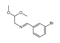 N-[(3-Bromophenyl)methylene]-2,2-dimethoxyethanamine Structure