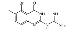 2-guanidino-5-bromo-3,4-dihydro-6-methylquinazolin-4-one Structure