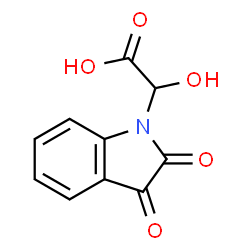 1H-Indole-1-acetic acid, 2,3-dihydro-alpha-hydroxy-2,3-dioxo- (9CI) Structure