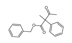 benzyl 2-methyl-3-oxo-2-phenylbutanoate Structure