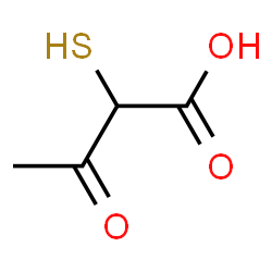Butanoic acid, 2-mercapto-3-oxo- (9CI) structure