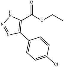 5-(4-Chlorophenyl)-1H-1,2,3-triazole-4-carboxylic acid ethyl ester Structure