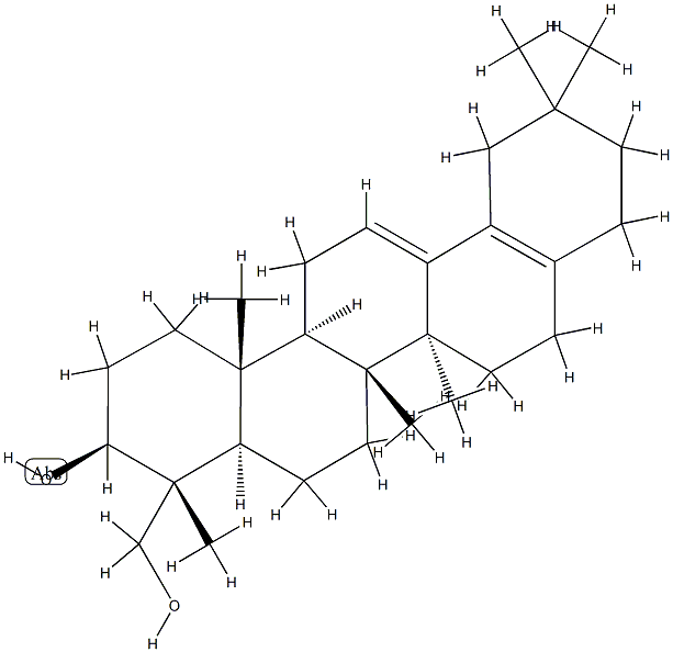 (4R)-28-Noroleana-12,17-diene-3β,23-diol structure