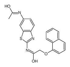 N-(6-acetamido-1,3-benzothiazol-2-yl)-2-naphthalen-1-yloxyacetamide结构式