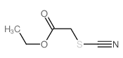 Acetic acid,2-thiocyanato-, ethyl ester structure