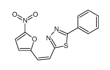 2-[2-(5-nitrofuran-2-yl)ethenyl]-5-phenyl-1,3,4-thiadiazole Structure