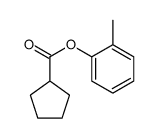 2-Methylphenyl cyclopentanecarboxylate structure