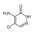 4-氨基-5-氯-3-哒嗪酮结构式