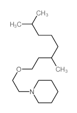 Piperidine, 1-[2-[(3,7-dimethyloctyl)oxy]ethyl]-结构式