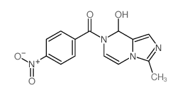 Methanone,(8-hydroxy-3-methylimidazo[1,5-a]pyrazin-7(8H)-yl)(4-nitrophenyl)- Structure