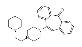 5-[4-(2-piperidin-1-ylethyl)piperazin-1-yl]dibenzo[2,1-b:2',1'-f][7]annulen-11-one结构式