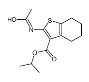 propan-2-yl 2-acetamido-4,5,6,7-tetrahydro-1-benzothiophene-3-carboxylate Structure