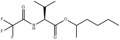 N-(Trifluoroacetyl)-L-valine 1-methylpentyl ester structure