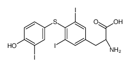 (2S)-2-amino-3-[4-(4-hydroxy-3-iodophenyl)sulfanyl-3,5-diiodophenyl]propanoic acid结构式