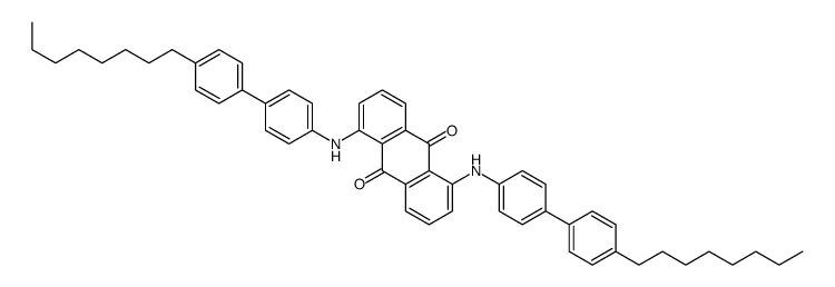 1,5-bis[4-(4-octylphenyl)anilino]anthracene-9,10-dione Structure